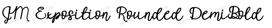 JM Exposition Rounded DemiBold字体转换